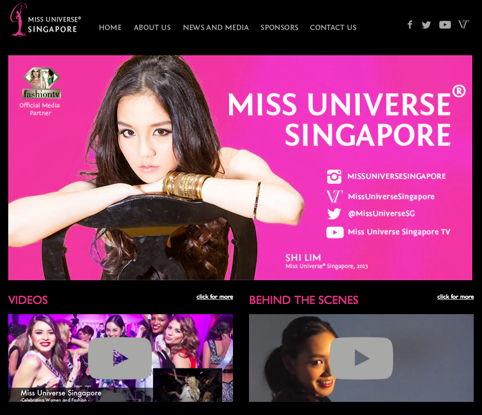 Miss Universe Singapore (MUS) by JAB Design