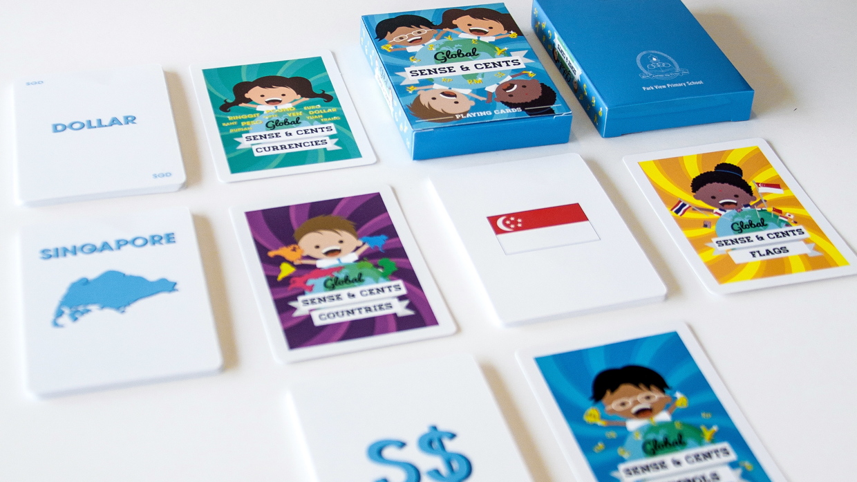 MOE Global Sense & Cents Playing Cards (Parkview Primary) designed by JAB Design