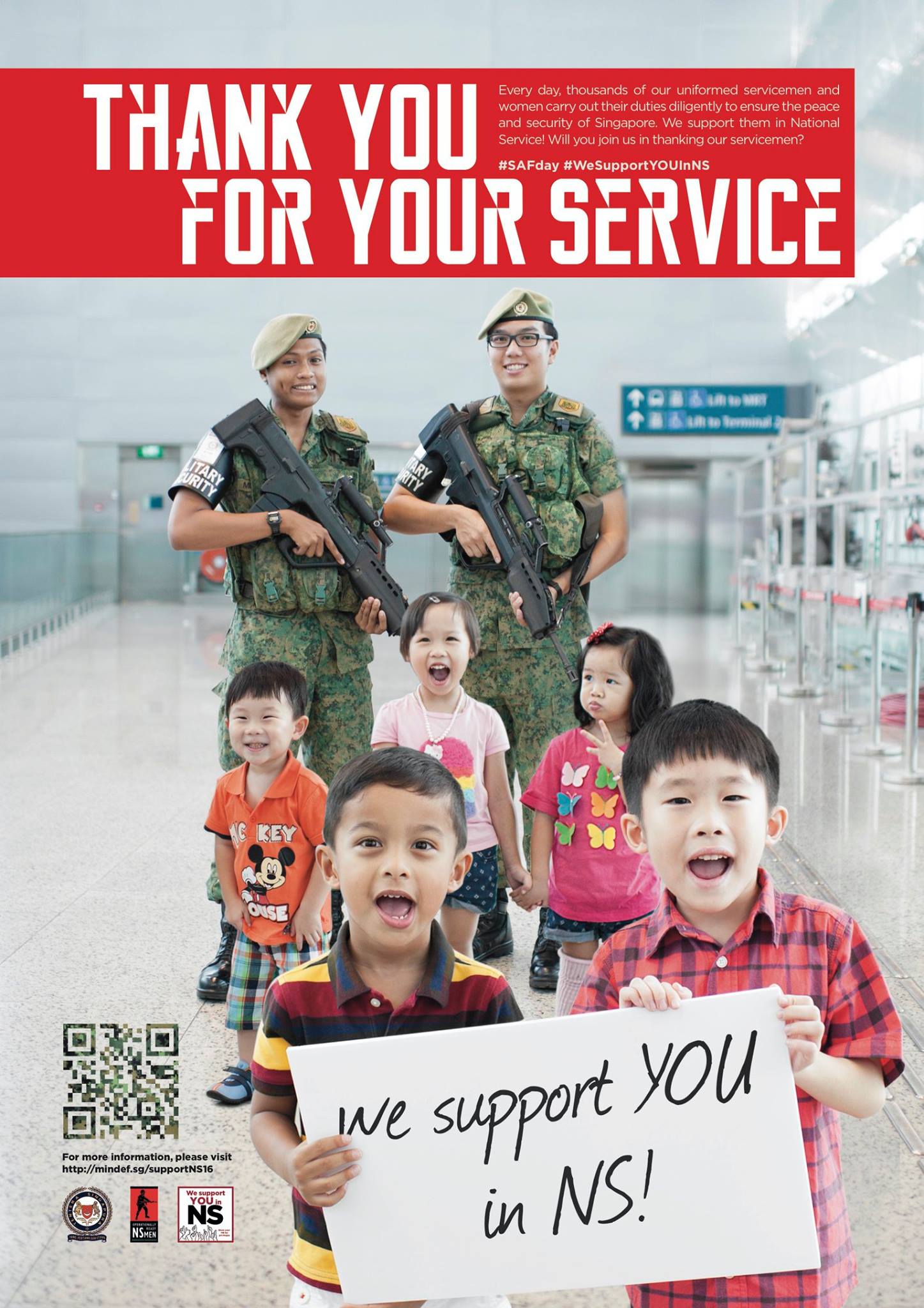 SAF Day Thank You for Your Service campaign art directed and designed by JAB Design