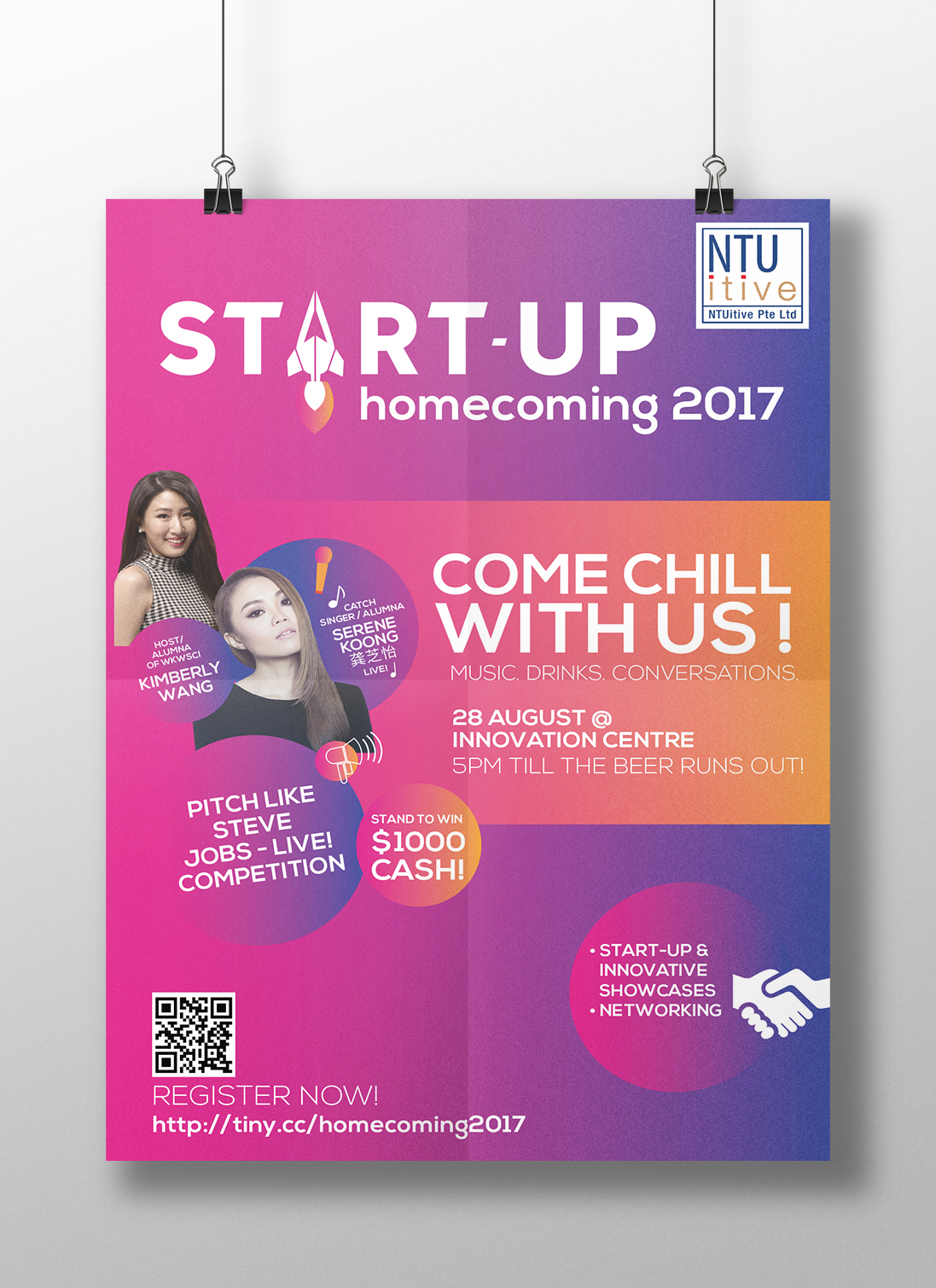 NTUitive Start-up Homecoming designed by JAB Design