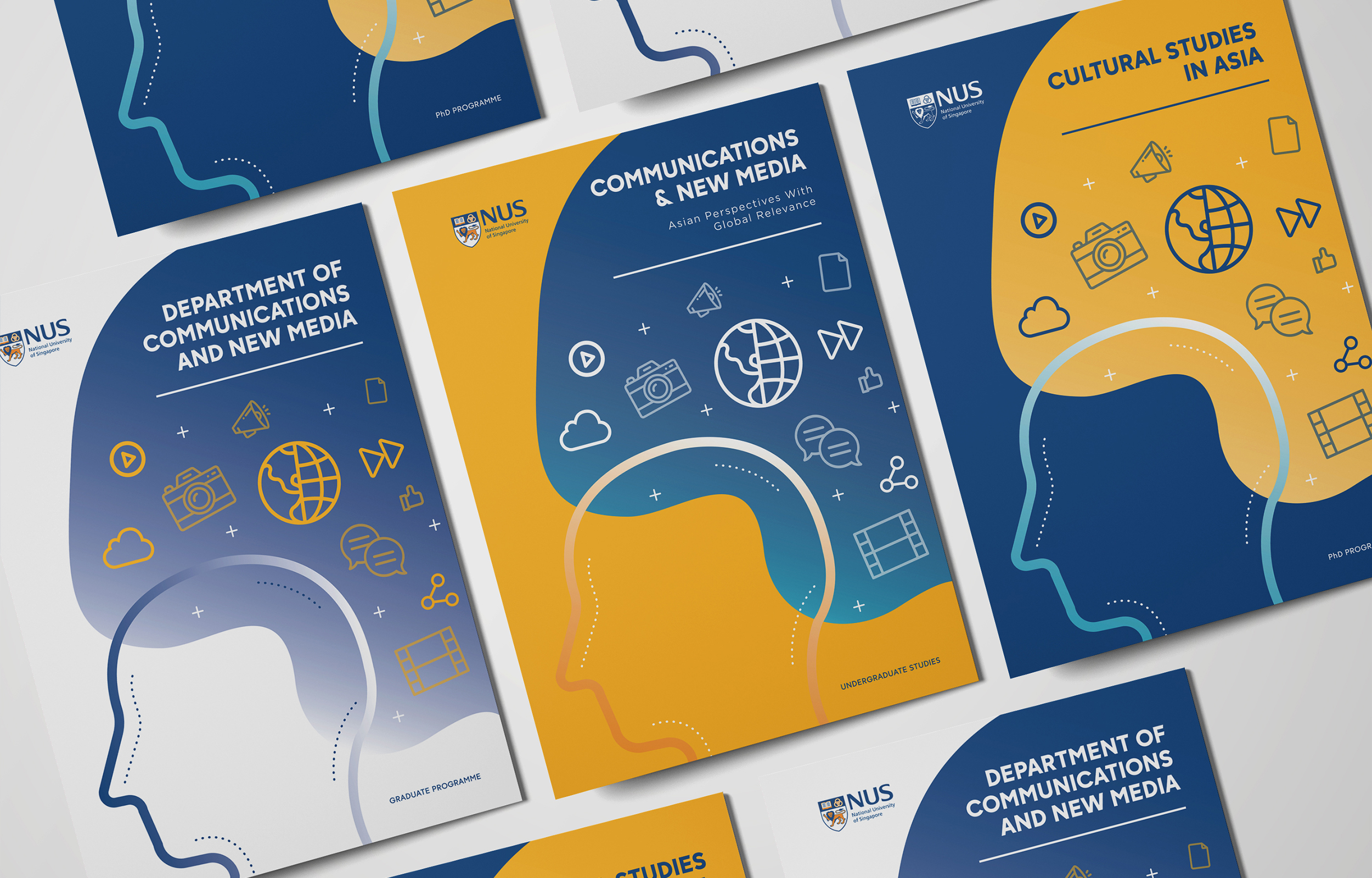NUS FASS Comms & New Media collaterals designed by JAB Design