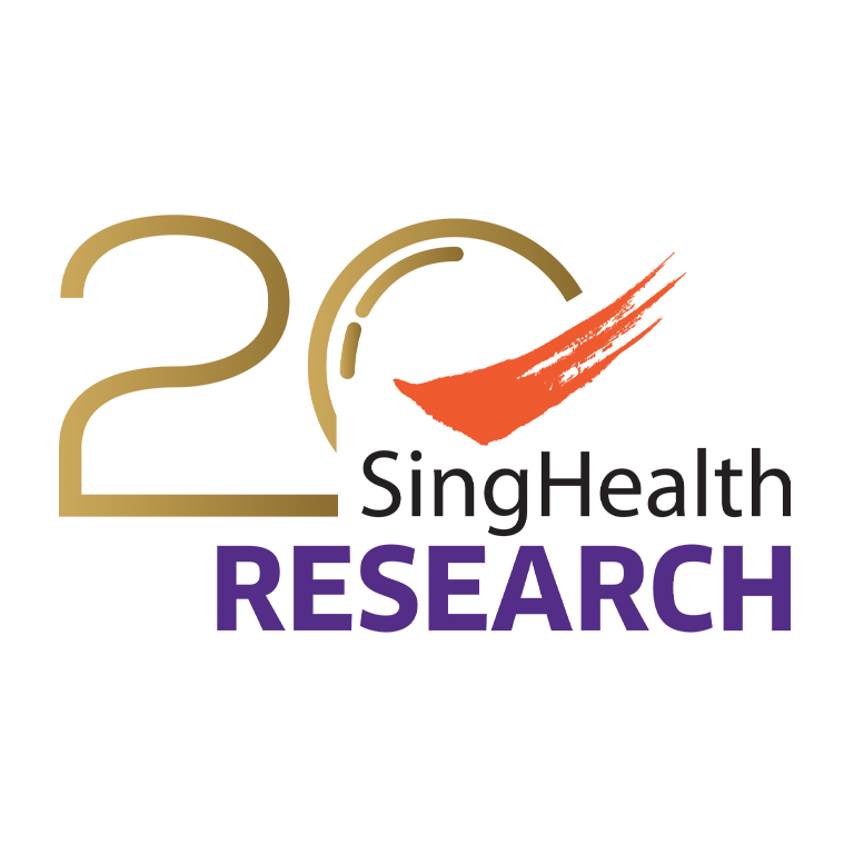 SingHealth Research 20th Anniversary logo was designed by JAB Design