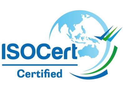 ISOCert logo design was by JAB Design