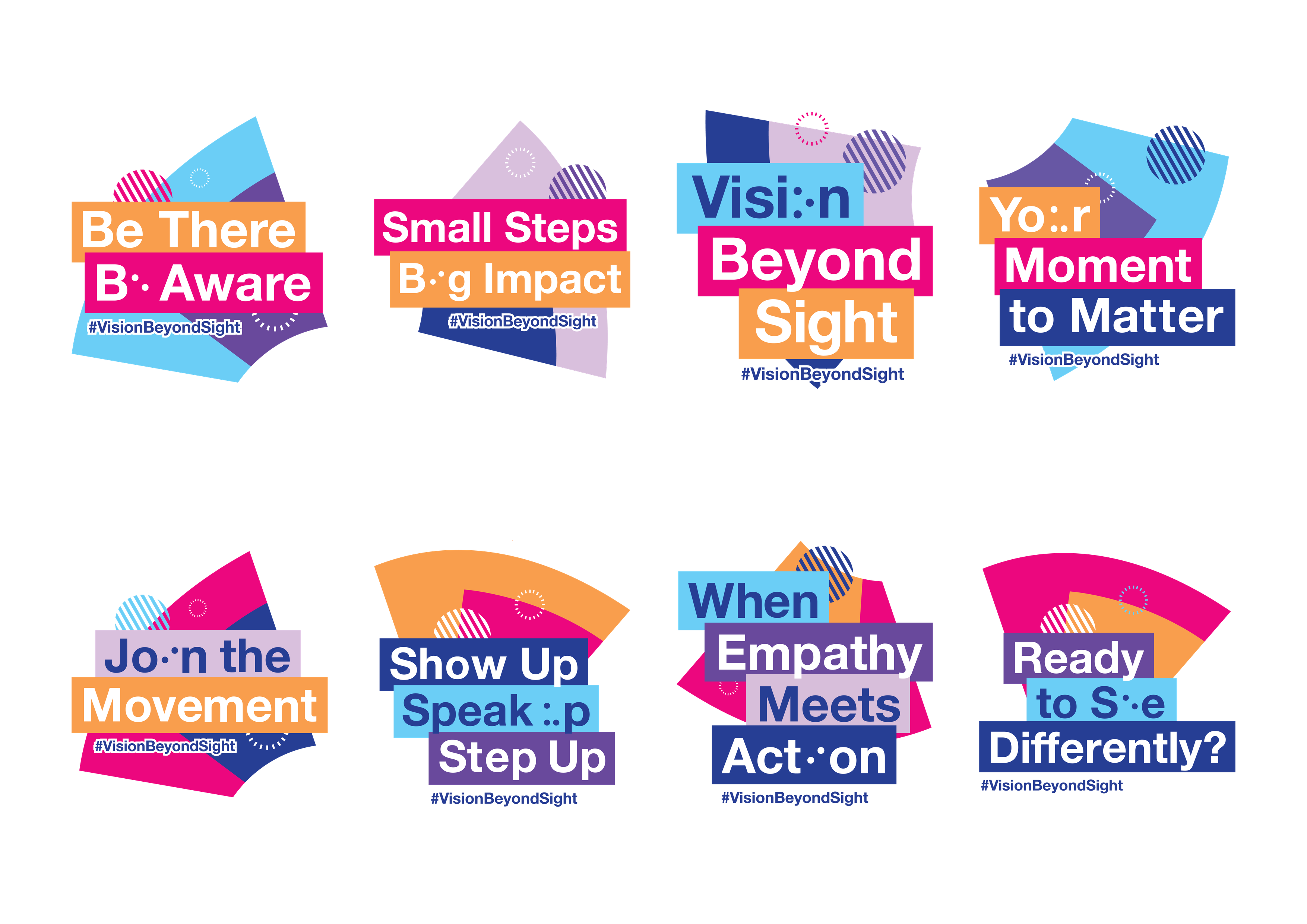 Vision Beyond Sight WhatsApp stickers designed by JAB Design